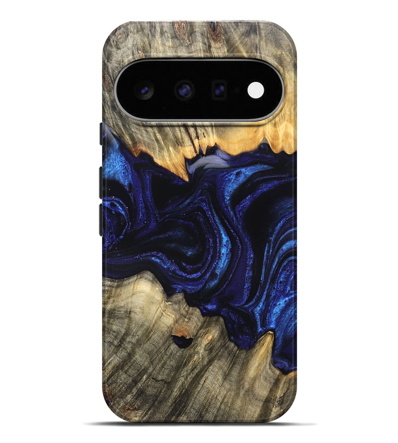 Pixel 11 Pro XL Wood Live Edge Phone Case - Rollie (Blue, 823991)
