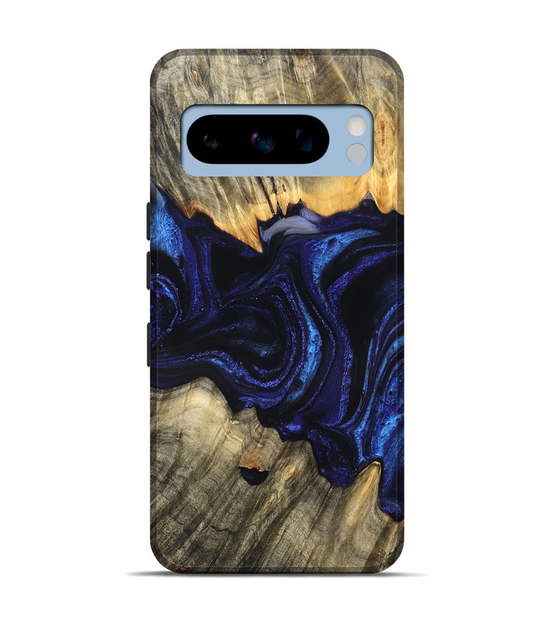 Pixel 8 Pro Wood Live Edge Phone Case - Rollie (Blue, 823991)