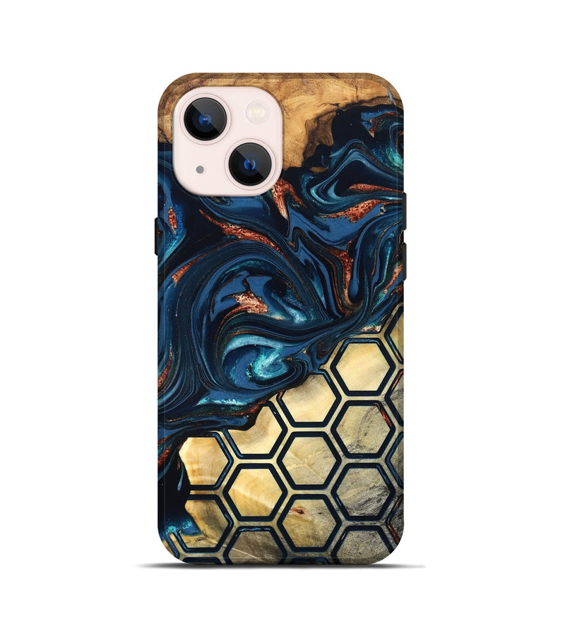 iPhone 13 mini Wood Live Edge Phone Case - Shannan (Pattern, 823992)