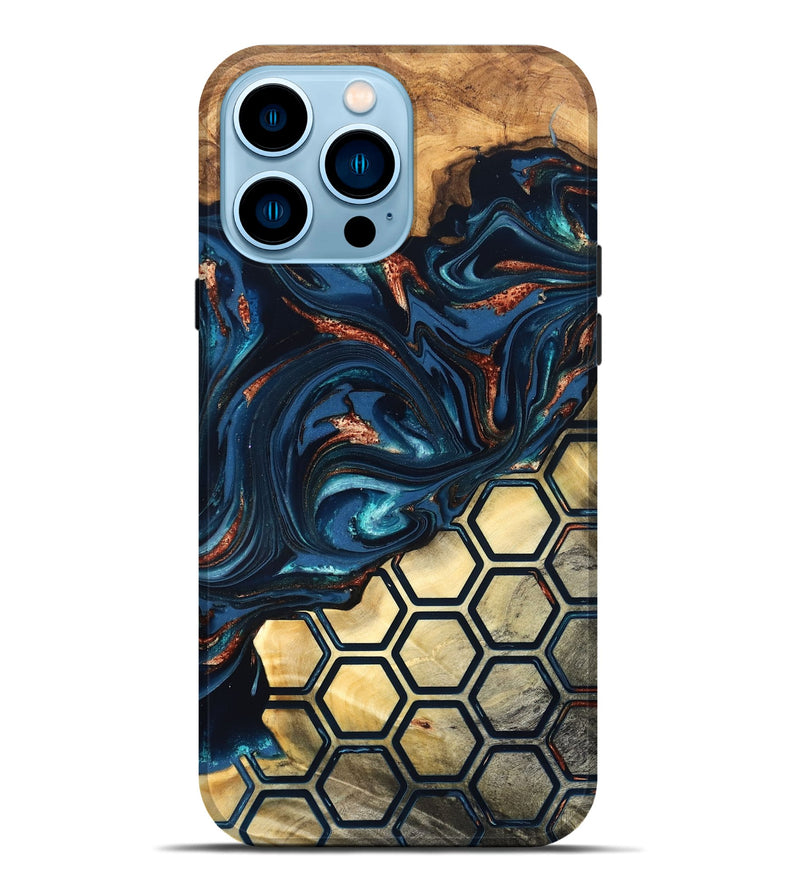 iPhone 14 Pro Max Wood Live Edge Phone Case - Shannan (Pattern, 823992)