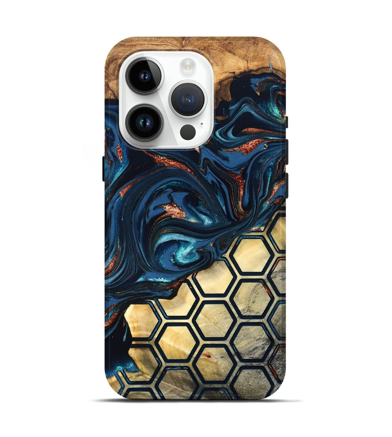 iPhone 15 Pro Wood Live Edge Phone Case - Shannan (Pattern, 823992)