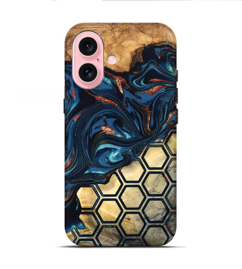 iPhone 16 Wood Live Edge Phone Case - Shannan (Pattern, 823992)