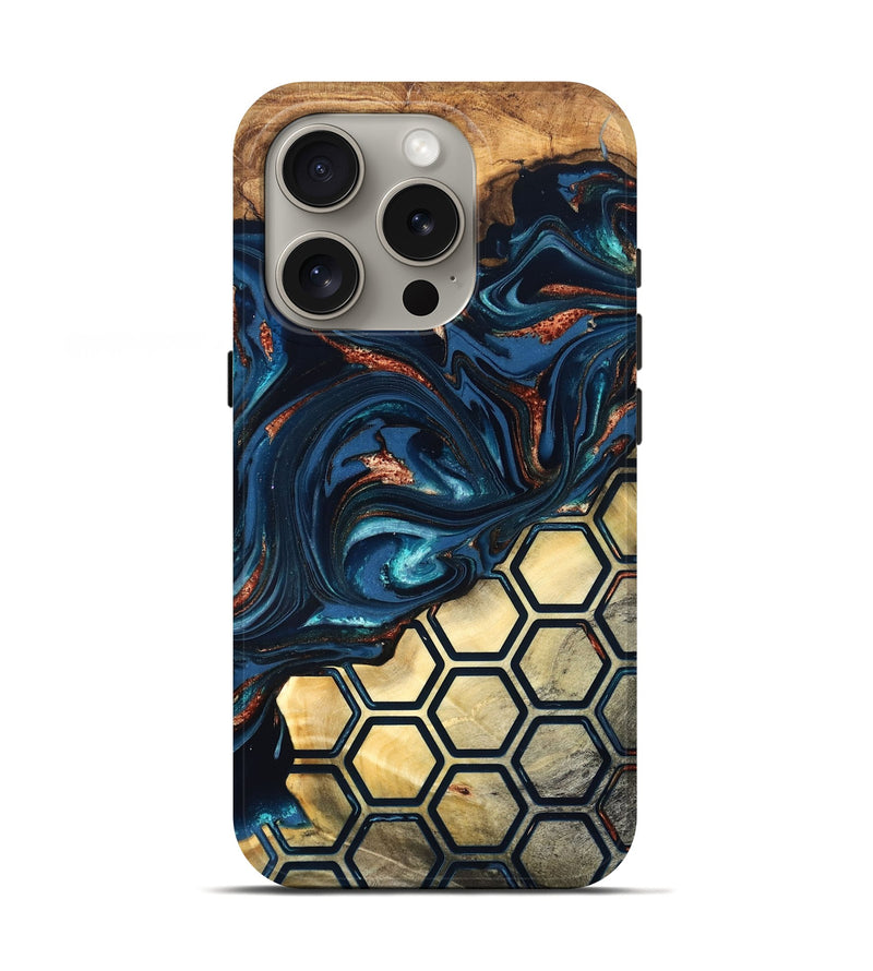 iPhone 16 Pro Wood Live Edge Phone Case - Shannan (Pattern, 823992)