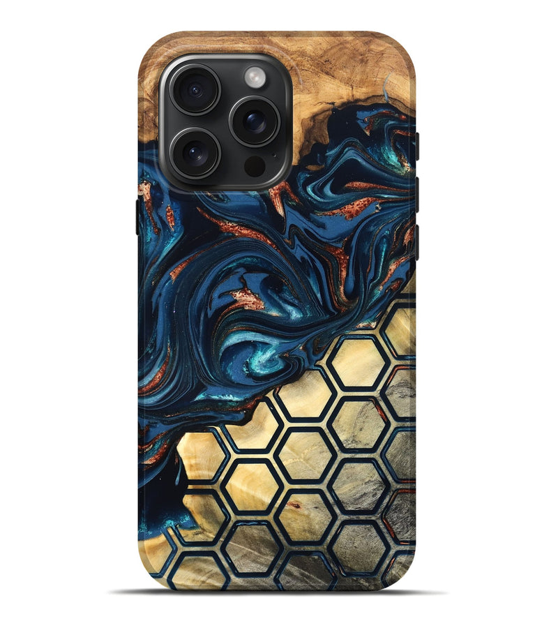 iPhone 16 Pro Max Wood Live Edge Phone Case - Shannan (Pattern, 823992)