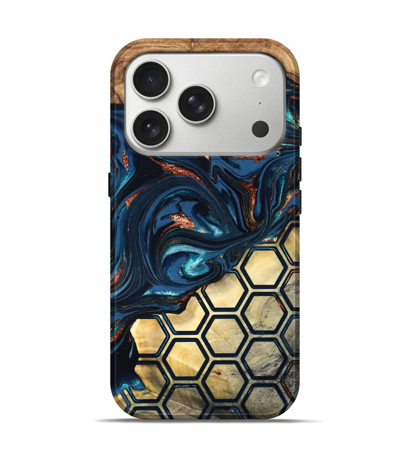 iPhone 17 Pro Wood Live Edge Phone Case - Shannan (Pattern, 823992)