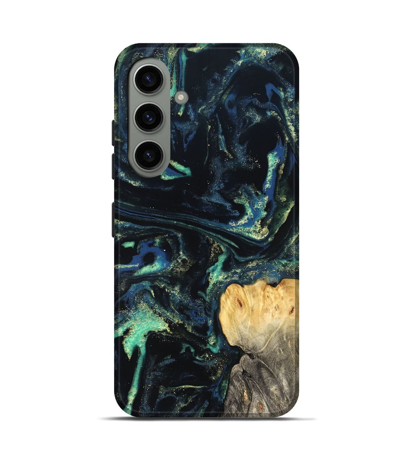 Galaxy S24 Wood Live Edge Phone Case - Adelina (Blue, 823993)