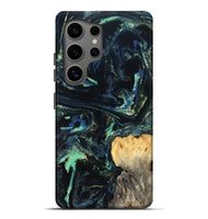Galaxy S25 Ultra Wood Live Edge Phone Case - Adelina (Blue, 823993)
