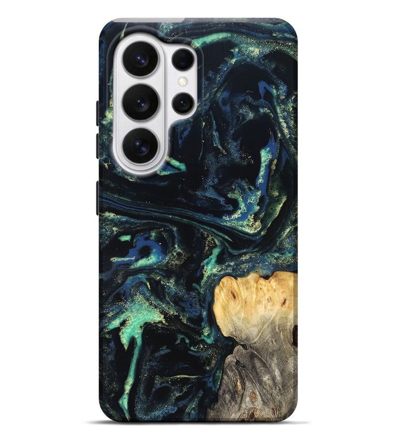 Galaxy S26 Ultra Wood Live Edge Phone Case - Adelina (Blue, 823993)