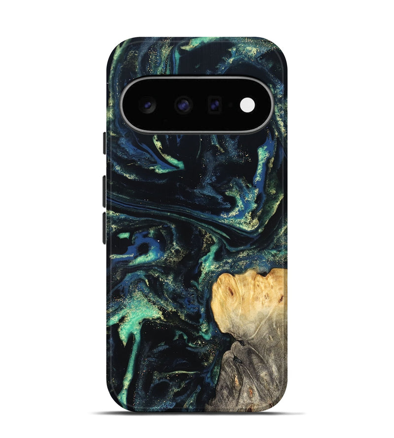 Pixel 11 Wood Live Edge Phone Case - Adelina (Blue, 823993)