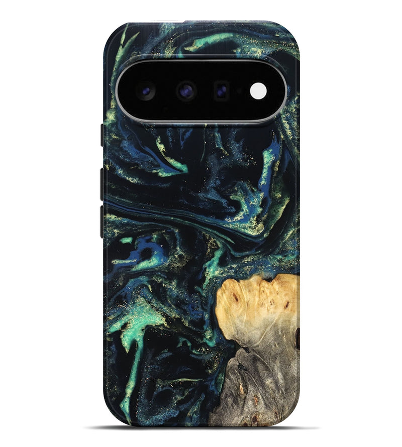 Pixel 11 Pro XL Wood Live Edge Phone Case - Adelina (Blue, 823993)