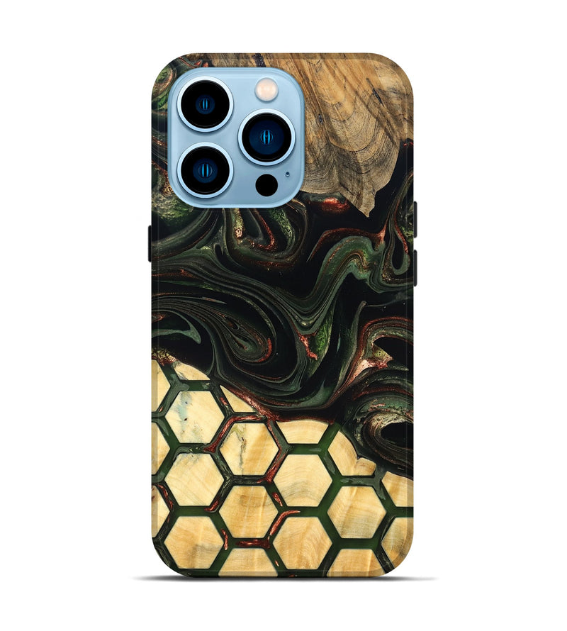 iPhone 14 Pro Wood Live Edge Phone Case - Wesson (Pattern, 823995)
