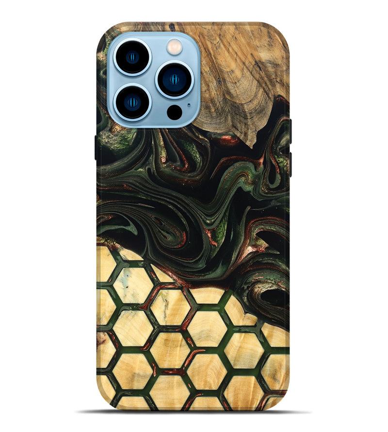 iPhone 14 Pro Max Wood Live Edge Phone Case - Wesson (Pattern, 823995)
