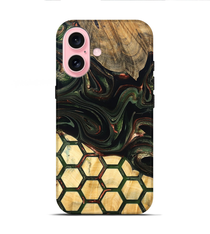 iPhone 16 Wood Live Edge Phone Case - Wesson (Pattern, 823995)