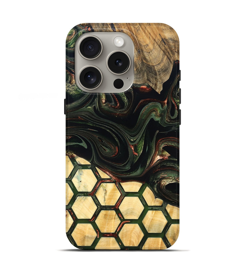 iPhone 16 Pro Wood Live Edge Phone Case - Wesson (Pattern, 823995)