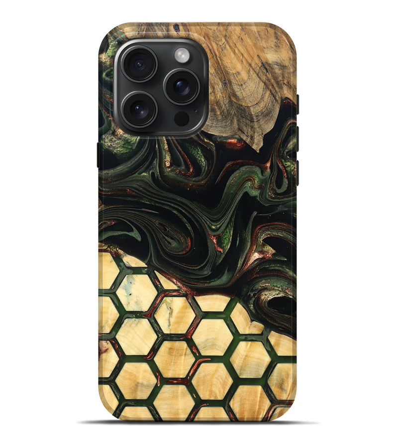 iPhone 16 Pro Max Wood Live Edge Phone Case - Wesson (Pattern, 823995)