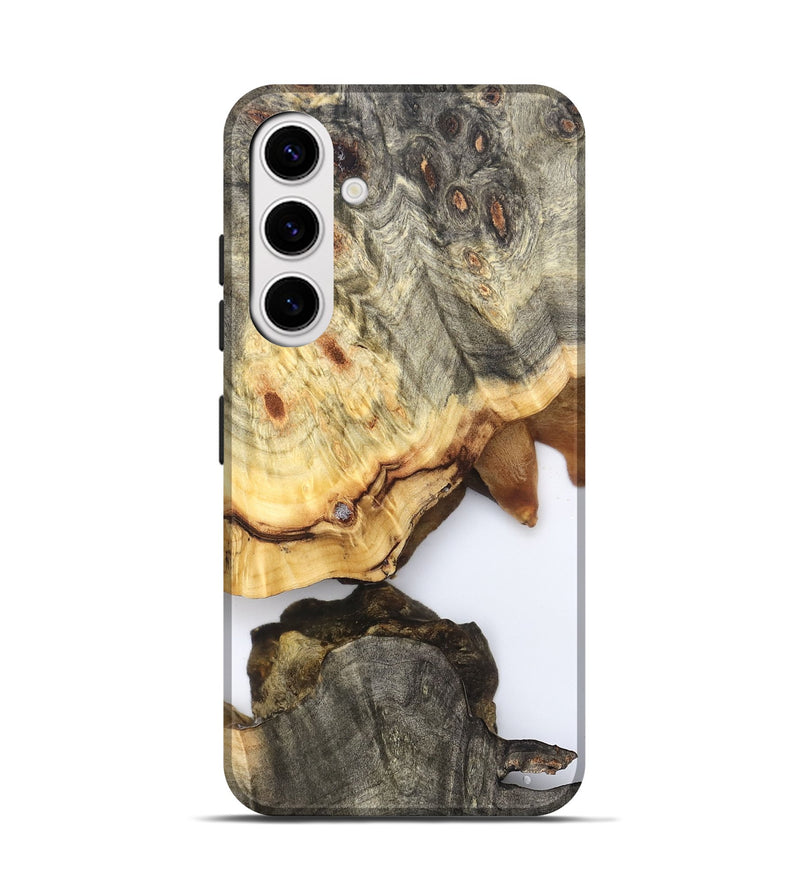 Galaxy S25 Wood Live Edge Phone Case - Debbi (Clear, 823996)