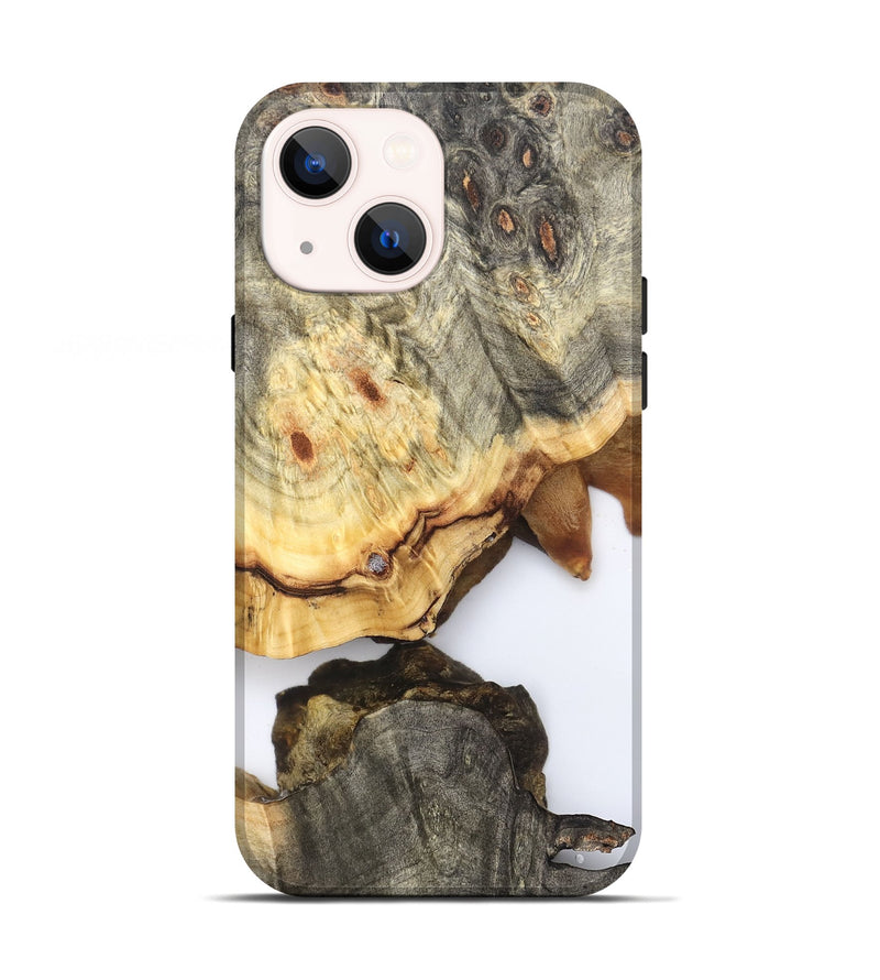 iPhone 13 Wood Live Edge Phone Case - Debbi (Clear, 823996)