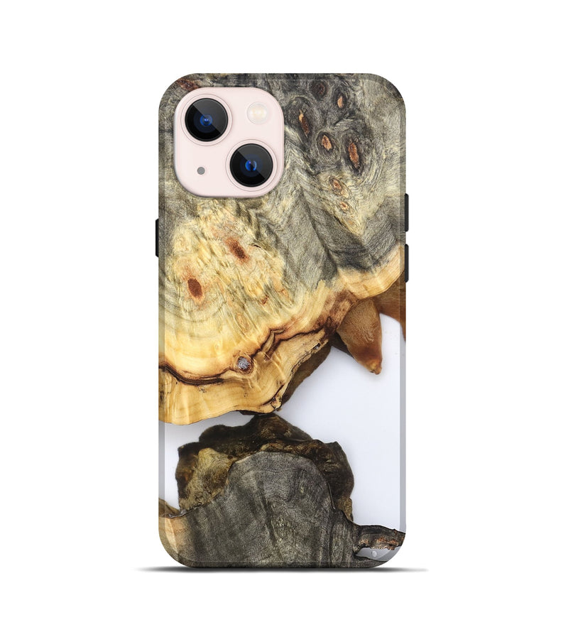 iPhone 13 mini Wood Live Edge Phone Case - Debbi (Clear, 823996)