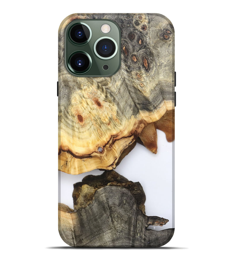 iPhone 13 Pro Max Wood Live Edge Phone Case - Debbi (Clear, 823996)