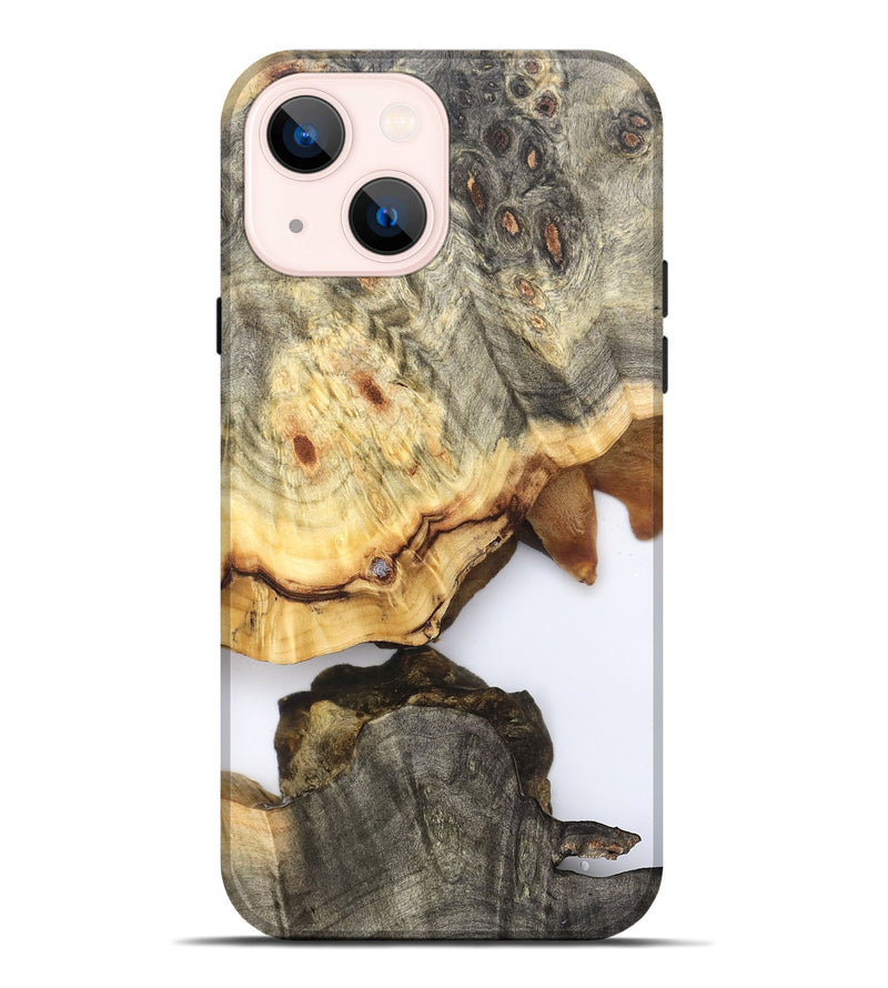 iPhone 14 Plus Wood Live Edge Phone Case - Debbi (Clear, 823996)