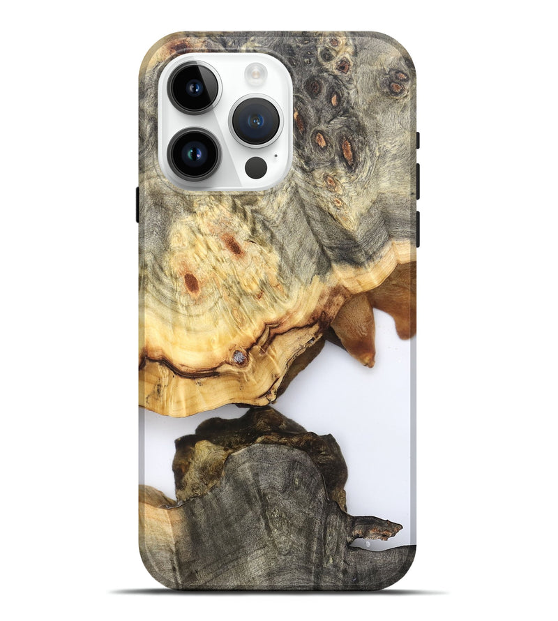 iPhone 15 Pro Max Wood Live Edge Phone Case - Debbi (Clear, 823996)
