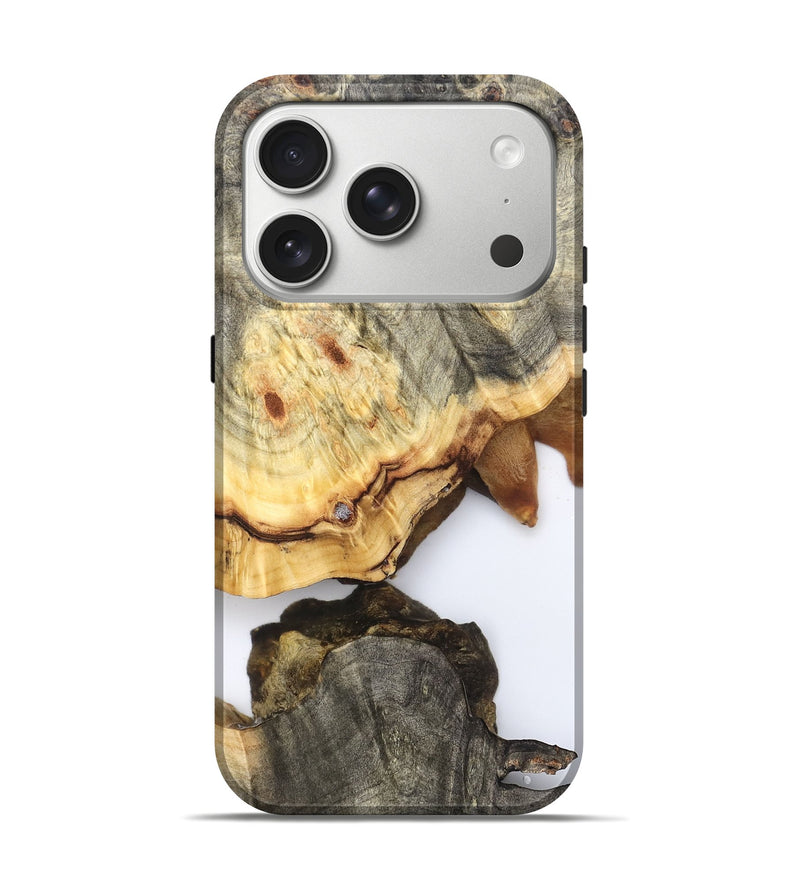 iPhone 17 Pro Wood Live Edge Phone Case - Debbi (Clear, 823996)