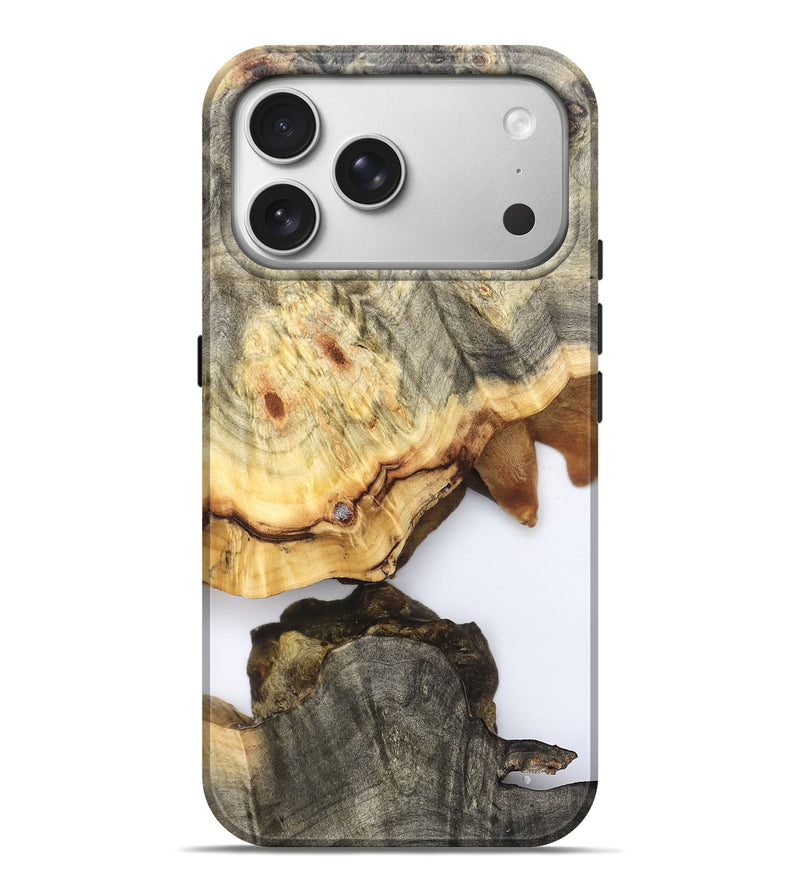 iPhone 17 Pro Max Wood Live Edge Phone Case - Debbi (Clear, 823996)