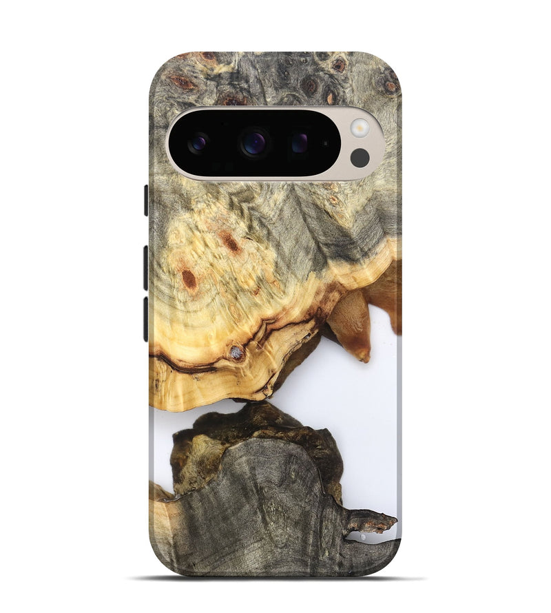 Pixel 10 Pro Wood Live Edge Phone Case - Debbi (Clear, 823996)