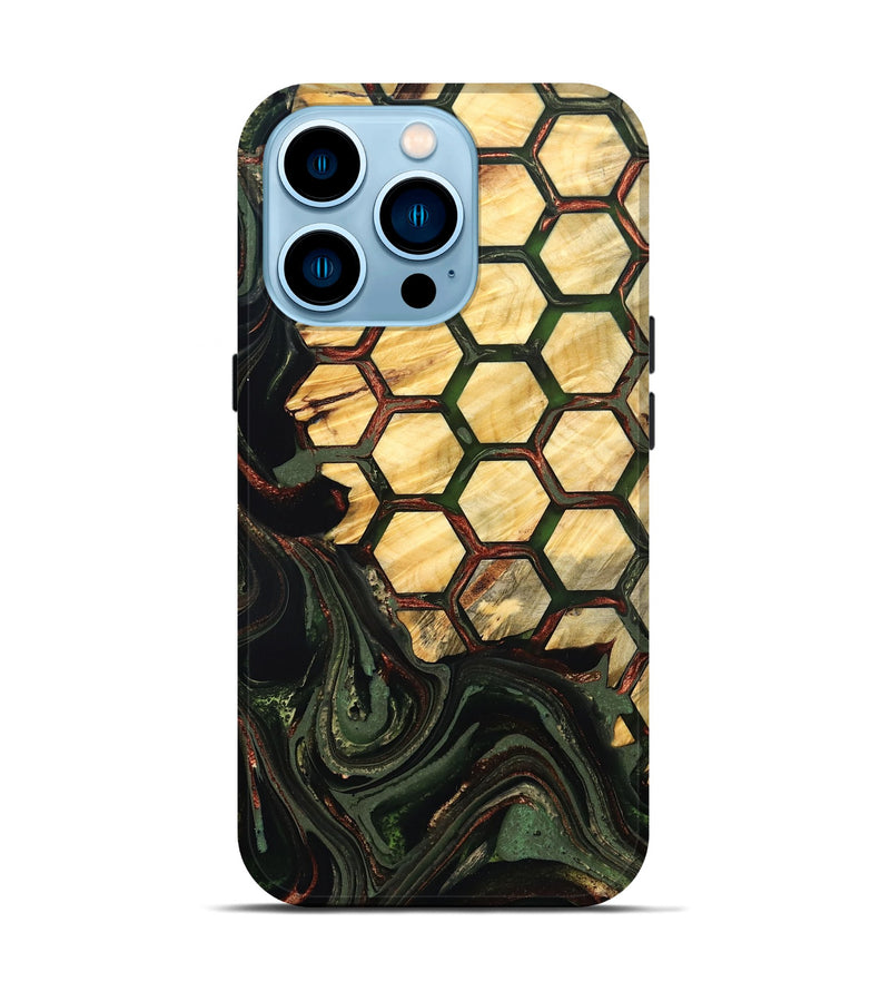 iPhone 14 Pro Wood Live Edge Phone Case - Ashlie (Pattern, 823997)