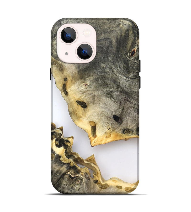 iPhone 14 Wood Live Edge Phone Case - Dixie (Clear, 823998)