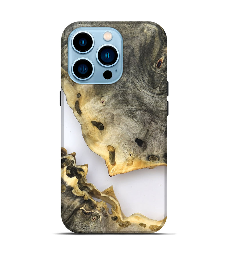 iPhone 14 Pro Wood Live Edge Phone Case - Dixie (Clear, 823998)