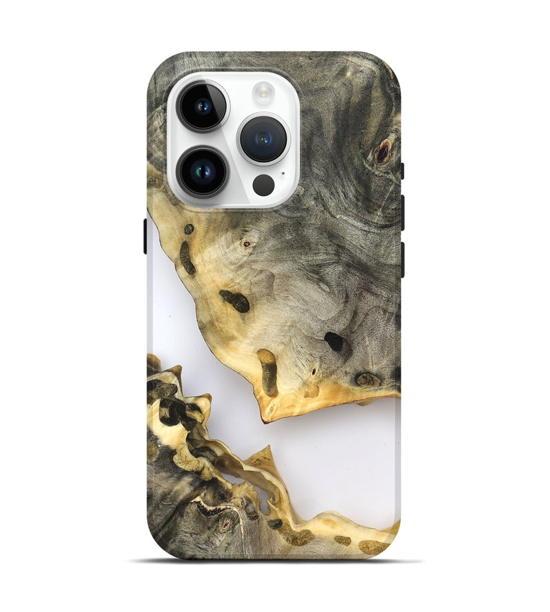iPhone 15 Pro Wood Live Edge Phone Case - Dixie (Clear, 823998)