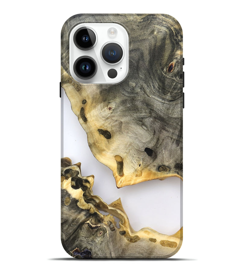 iPhone 15 Pro Max Wood Live Edge Phone Case - Dixie (Clear, 823998)