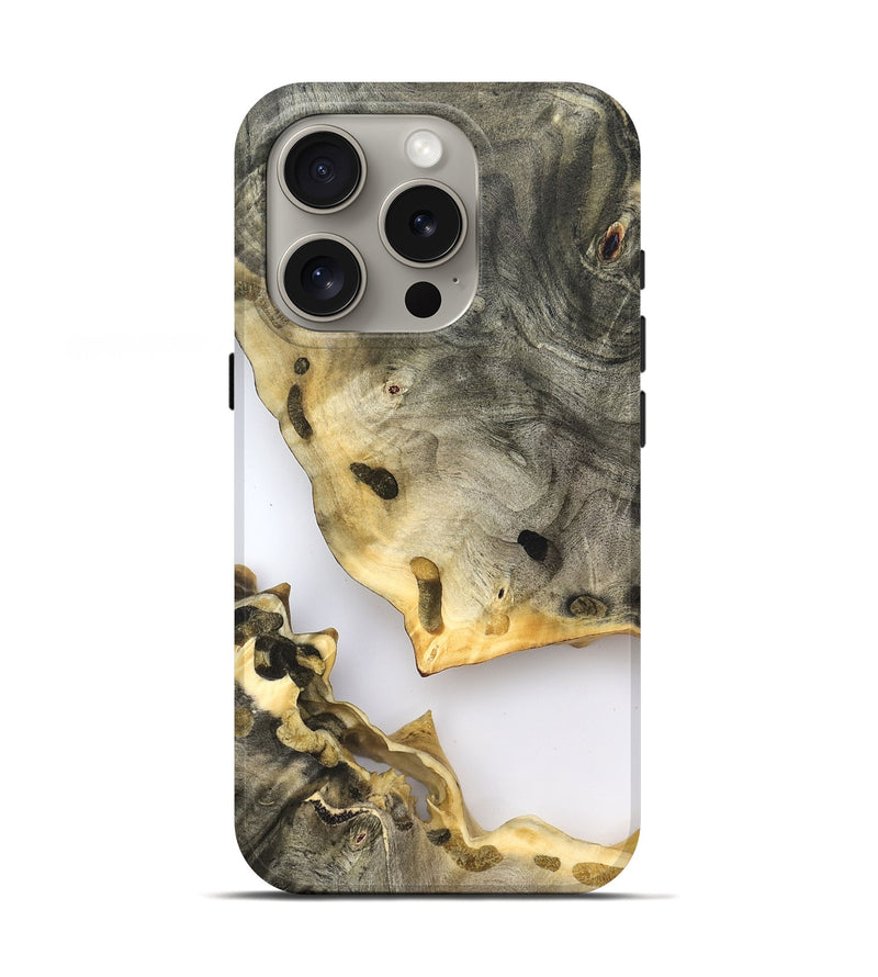 iPhone 16 Pro Wood Live Edge Phone Case - Dixie (Clear, 823998)