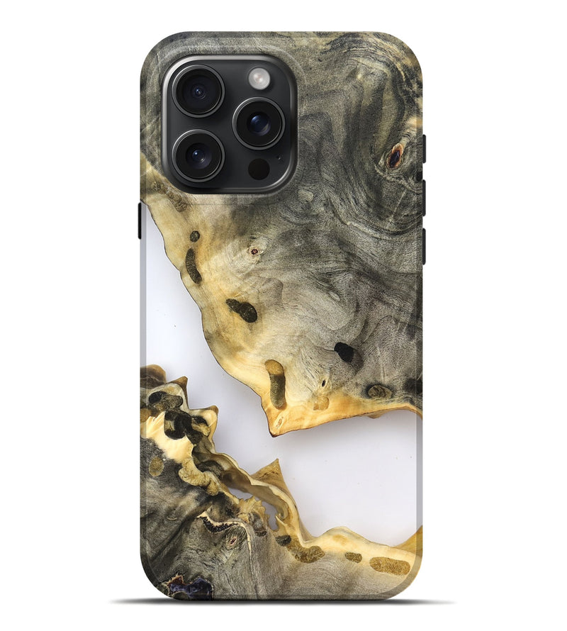 iPhone 16 Pro Max Wood Live Edge Phone Case - Dixie (Clear, 823998)