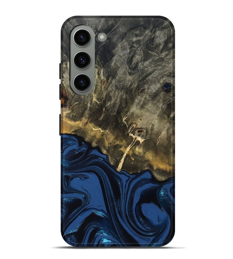 Galaxy S23 Plus Wood Live Edge Phone Case - Melina (Blue, 823999)