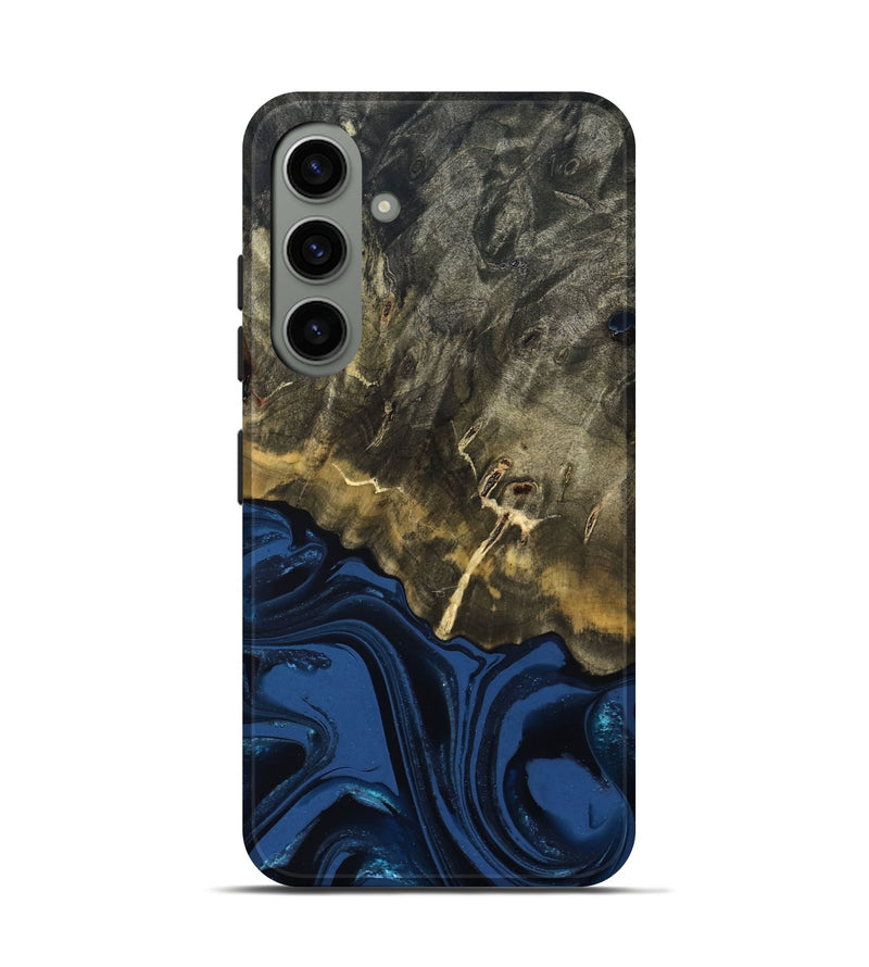 Galaxy S24 Wood Live Edge Phone Case - Melina (Blue, 823999)