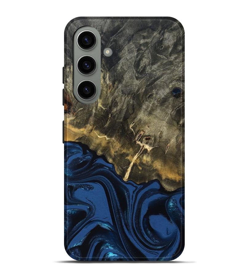 Galaxy S24 Plus Wood Live Edge Phone Case - Melina (Blue, 823999)