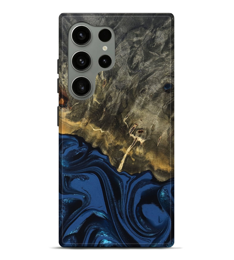 Galaxy S24 Ultra Wood Live Edge Phone Case - Melina (Blue, 823999)