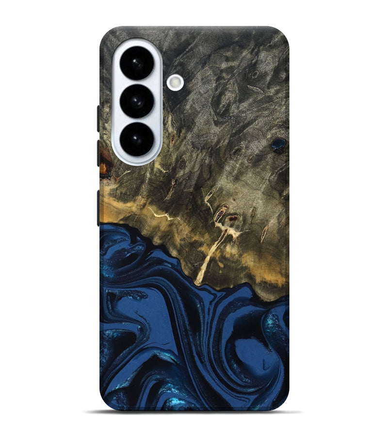 Galaxy S26 Plus Wood Live Edge Phone Case - Melina (Blue, 823999)