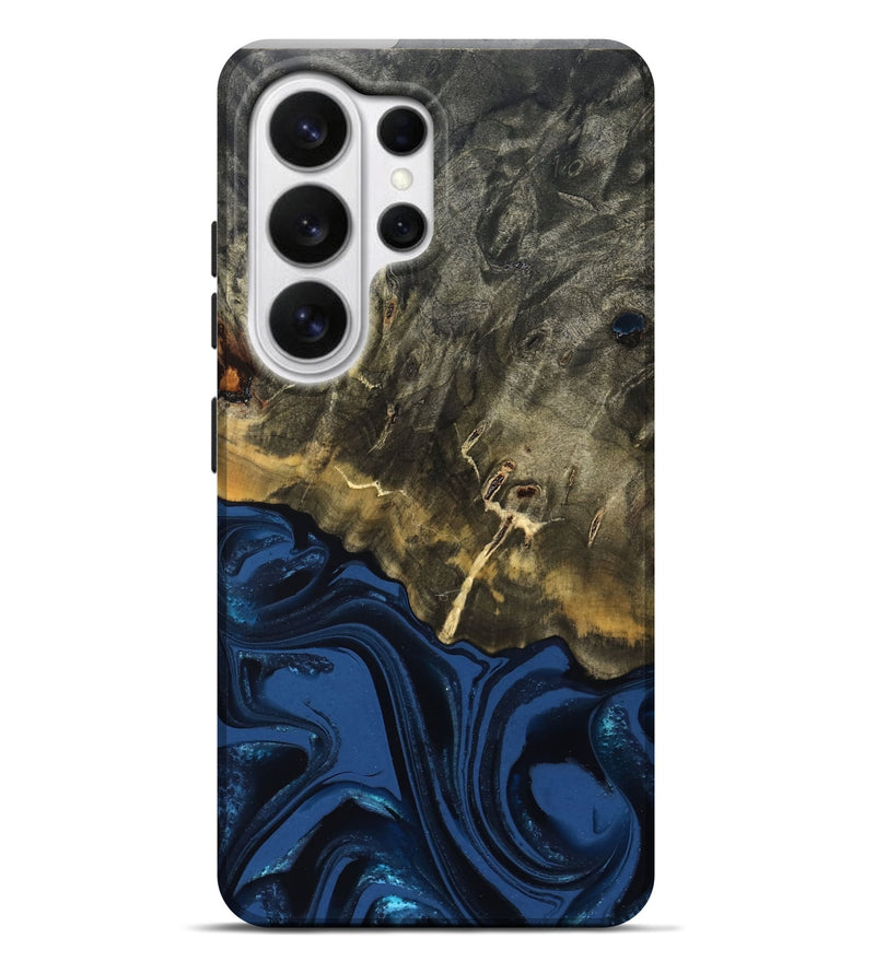 Galaxy S26 Ultra Wood Live Edge Phone Case - Melina (Blue, 823999)