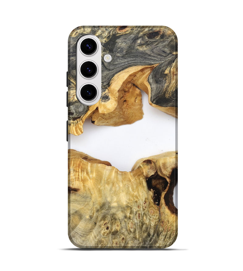 Galaxy S25 Wood Live Edge Phone Case - Amari (Clear, 824000)