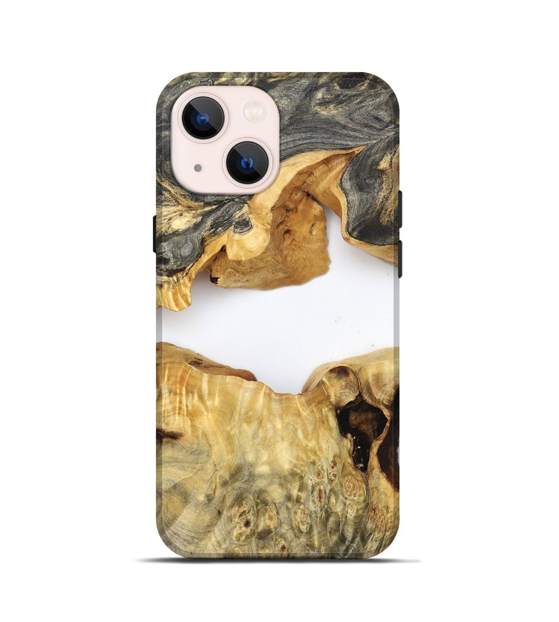 iPhone 13 mini Wood Live Edge Phone Case - Amari (Clear, 824000)