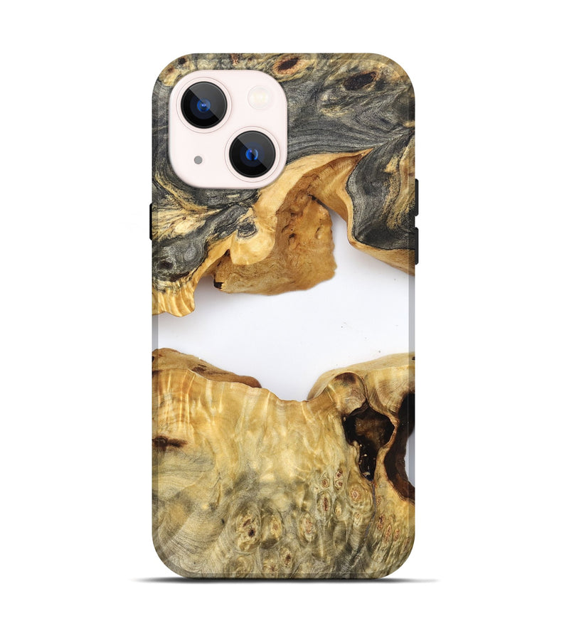 iPhone 14 Wood Live Edge Phone Case - Amari (Clear, 824000)