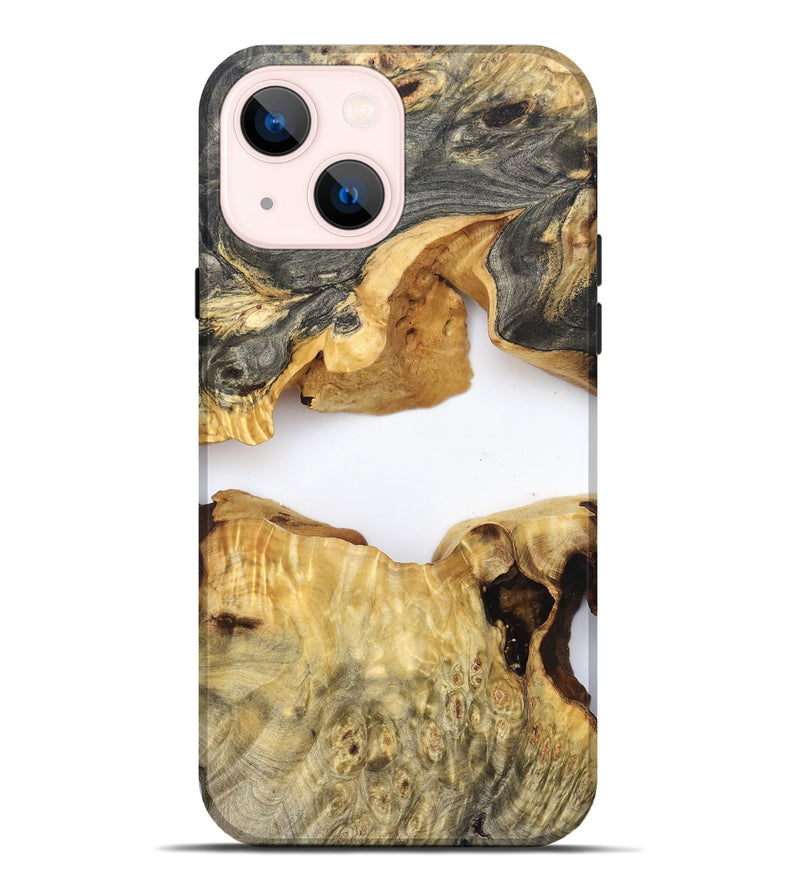 iPhone 14 Plus Wood Live Edge Phone Case - Amari (Clear, 824000)
