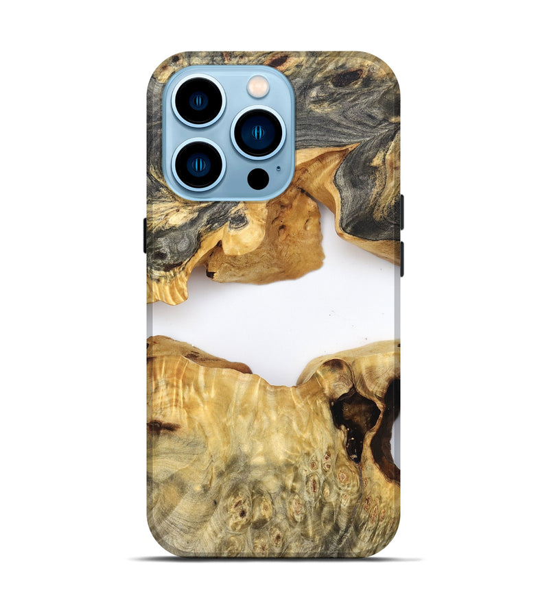iPhone 14 Pro Wood Live Edge Phone Case - Amari (Clear, 824000)