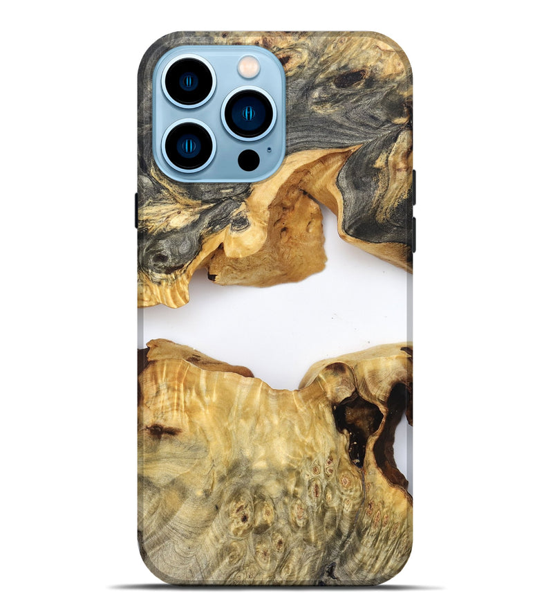 iPhone 14 Pro Max Wood Live Edge Phone Case - Amari (Clear, 824000)