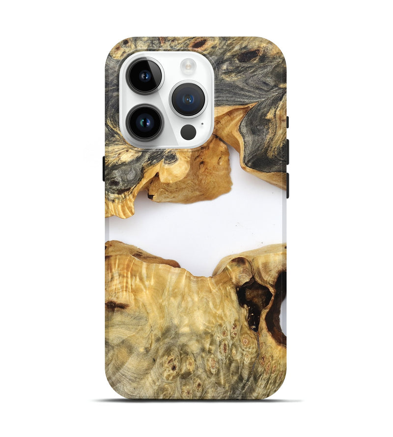 iPhone 15 Pro Wood Live Edge Phone Case - Amari (Clear, 824000)