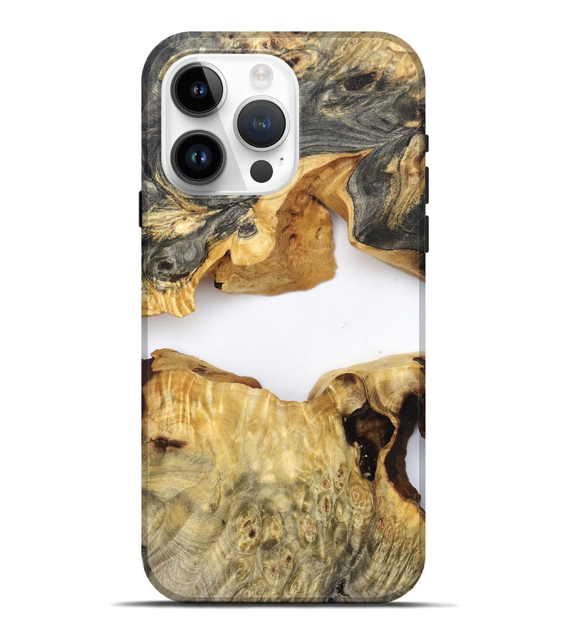 iPhone 15 Pro Max Wood Live Edge Phone Case - Amari (Clear, 824000)
