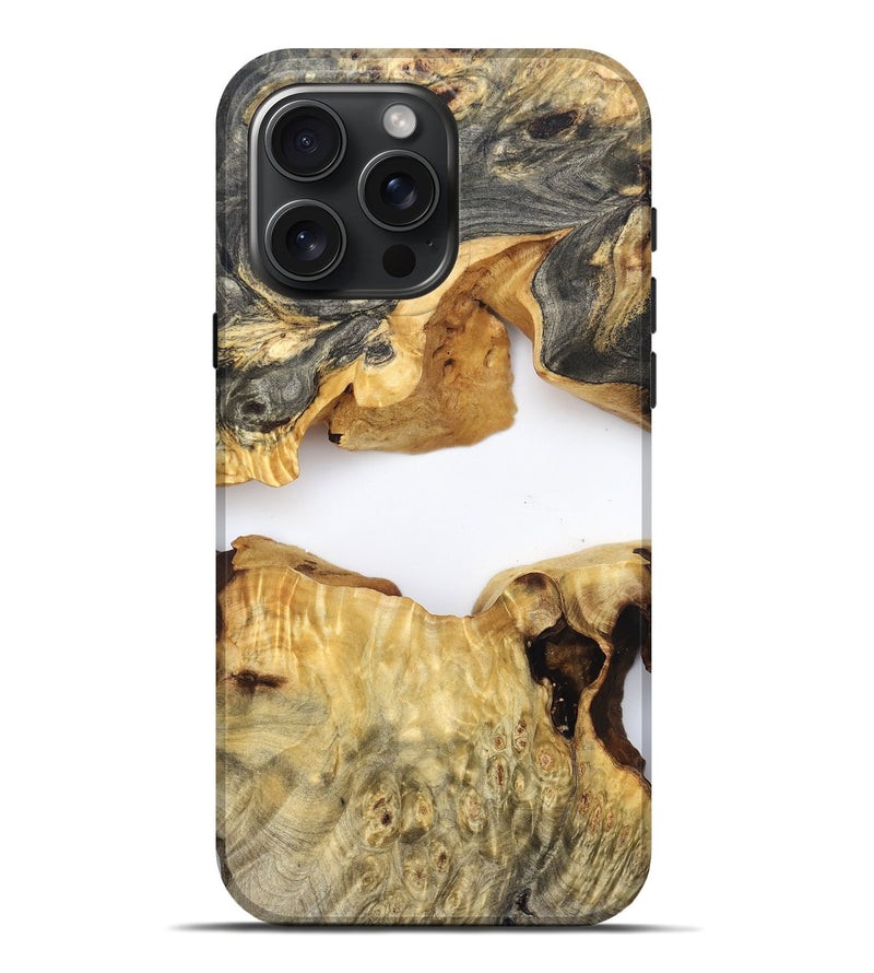 iPhone 16 Pro Max Wood Live Edge Phone Case - Amari (Clear, 824000)